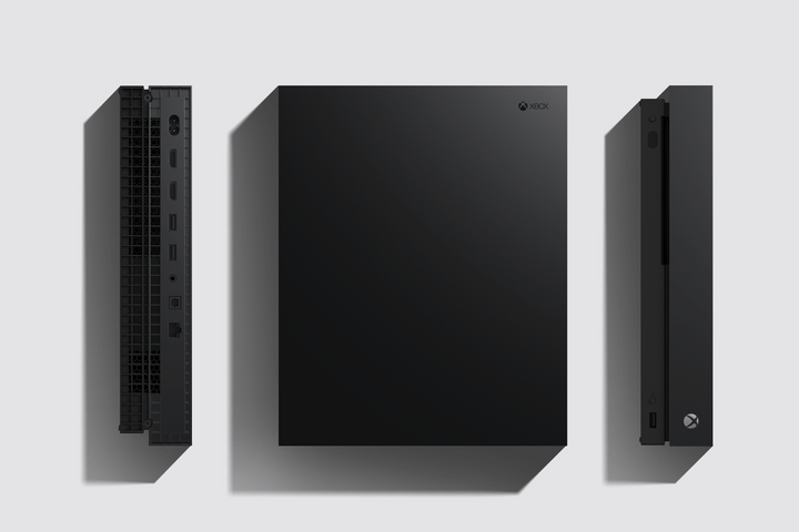 The monolithic form of the Xbox One X