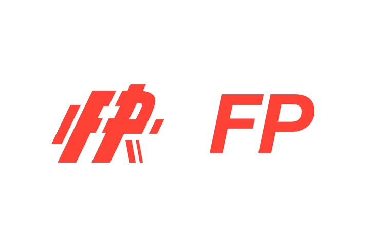 the symbol reads as 'FP' in english
