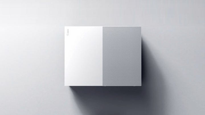 The top of the Xbox One S